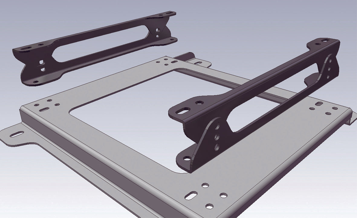 OMP Seat Bracket Spacer with 3 Height Adjustment (50, 62 or 75 mm)
