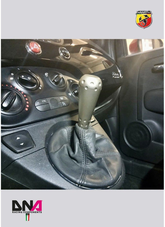 Kit pomello 695 style in alluminio anodizzato titanio per leva originale e kit leva cambio stage 1 DNA Racing