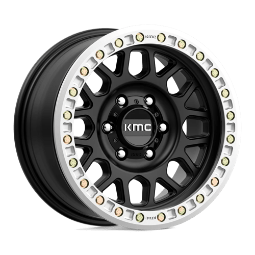 KMC KM234 Grenade Desert Beadlock 17x8.5" 6x139.7 ET0, Satin Black