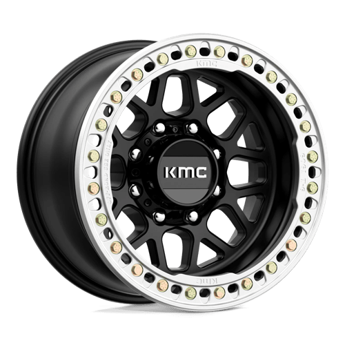 KMC KM235 Grenade Crawl Beadlock 17x9" 8x165.1 ET-38, Satin Black