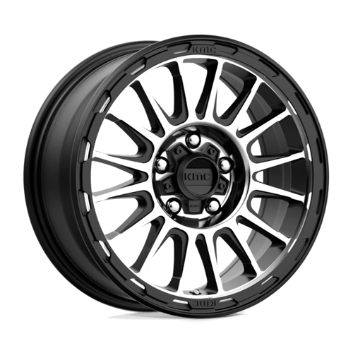 KMC KM542 Impact 17x8.5" 6x139.7 ET00, Satin Black, Machined Spokes
