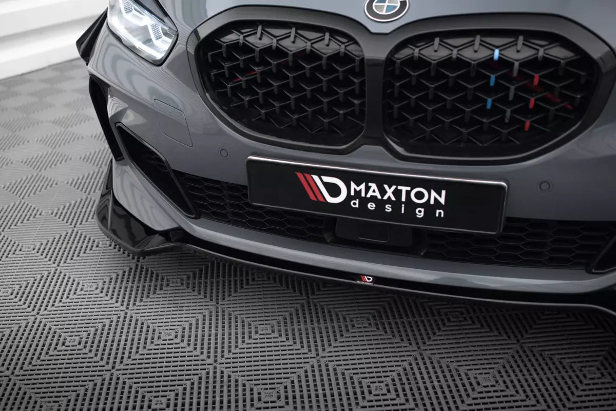 Labbro anteriore Maxton Design V.5 per BMW Serie 1 F40 Pacchetto M / M135i nero lucido