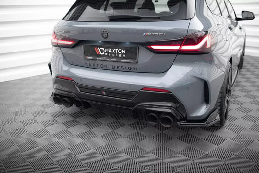 Diffusore posteriore Maxton Design V.2 per BMW Serie 1 F40 Pacchetto M / M135i nero lucido