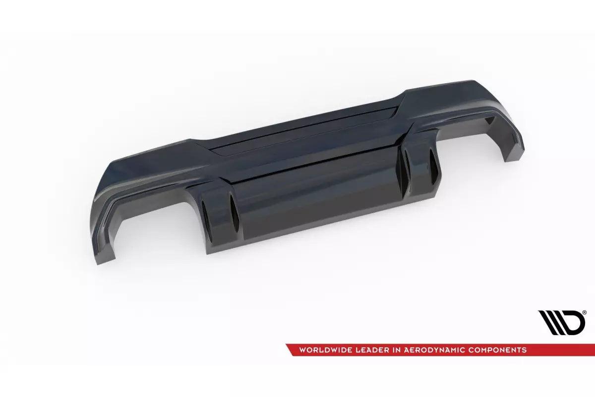 Diffusore posteriore Maxton Design V.2 per BMW Serie 1 F40 Pacchetto M / M135i nero lucido