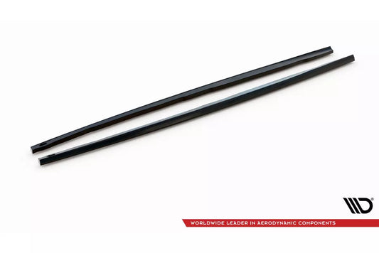 Minigonne laterali Maxton Design (coppia) V.4 per BMW Serie 1 F40 Pacchetto M/M135i nero lucido