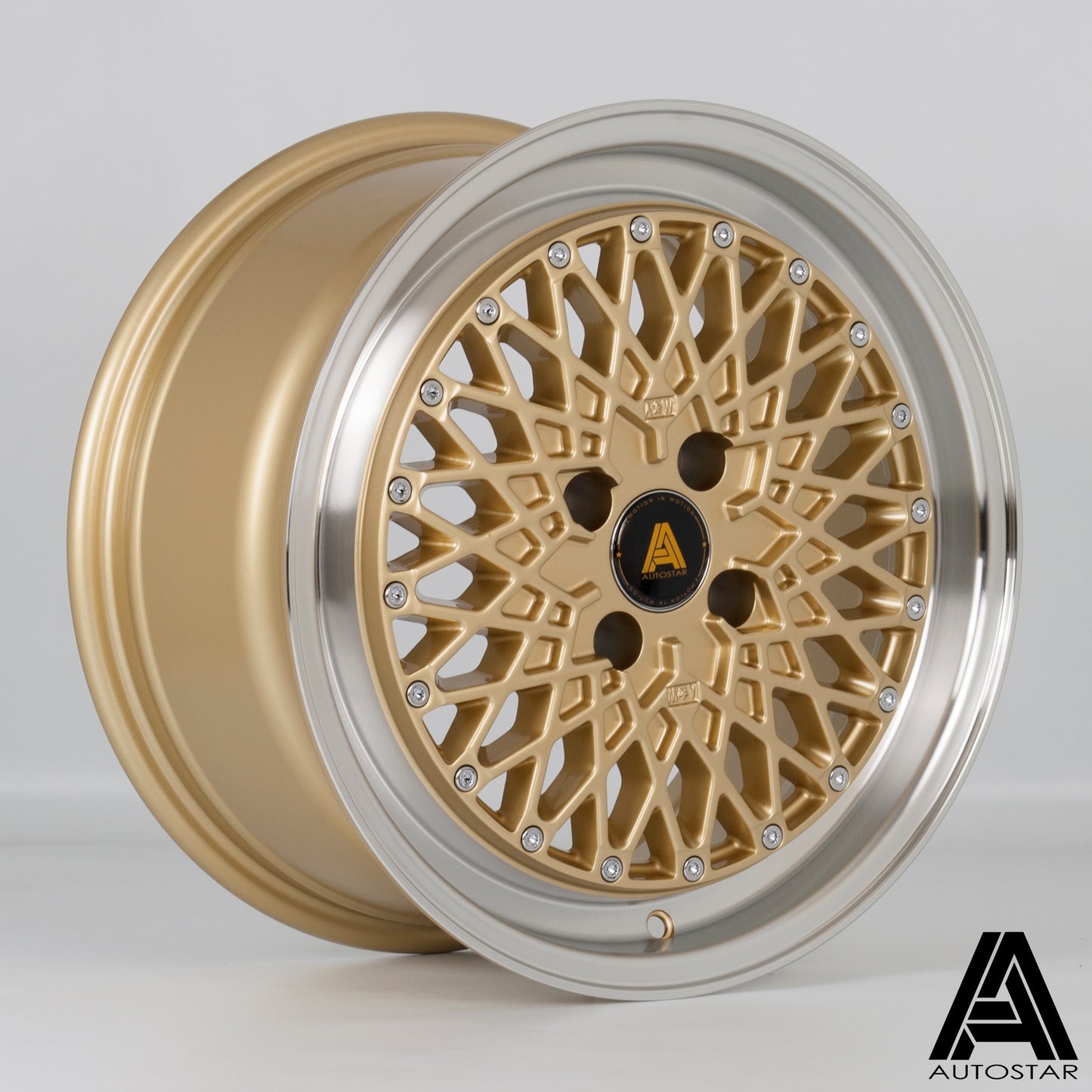 Autostar Minus 16x7.5" 5x100 ET30, Gold, Polished Lip