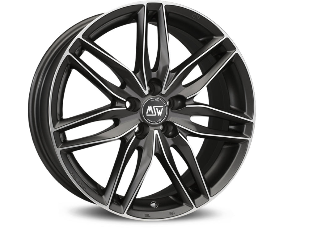MSW 24 17x8" 5x115 ET40, Gunmetal Full Polished