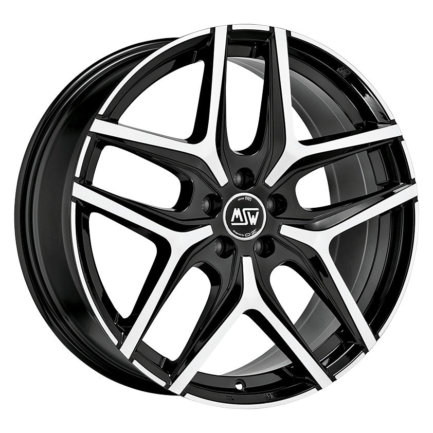 MSW 40 19x7.5" 5x112 ET32, Gloss Black, Machined Spokes