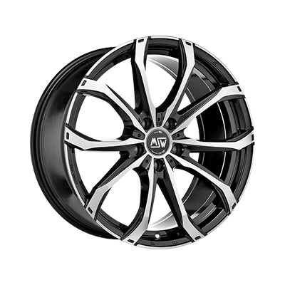 MSW 48 16x6.5" 5x110 ET40, Gloss Black, Machined Spokes