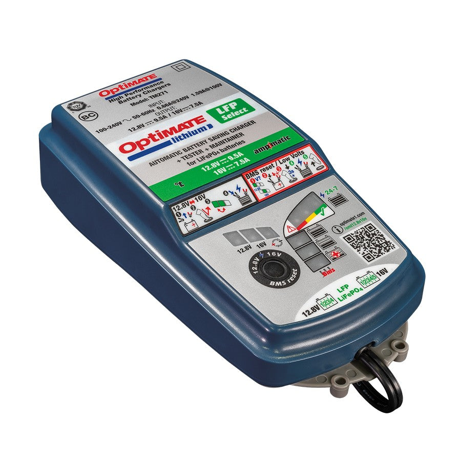 Optimate 12V 10A & 16V 7.5A Lithium Battery Charger (TM270)