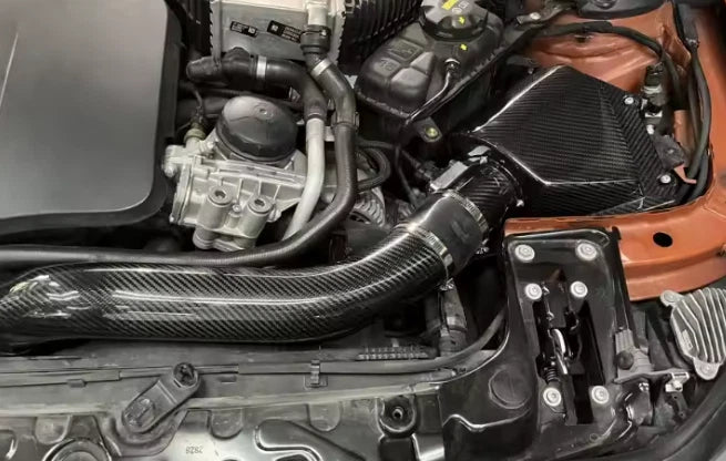 KIT ASPIRAZIONE SPORTIVA FILTRO A CONO IN VERO CARBONIO BMW M3 M4 F80 F82 S55