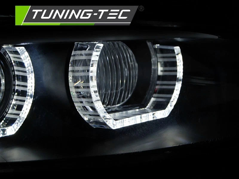 FARI ANTERIORI LED ANGEL EYES XENO NERO PER BMW E92 05-10 COUPE SERIE 3