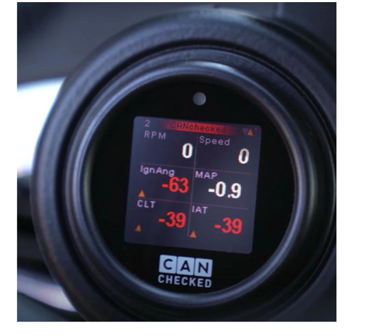 CANchecked manometro Display multifunzione GEN2 per Fiat 500 Abarth 595 08-12