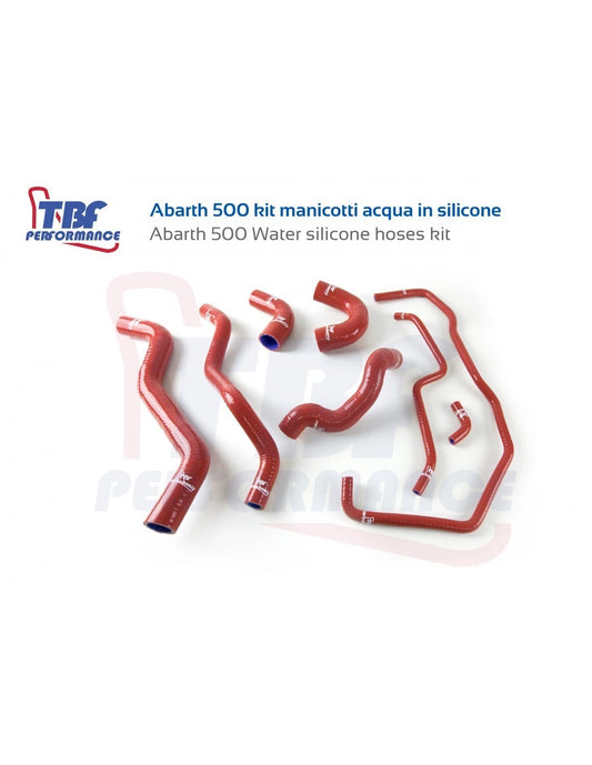Kit tubi manicotti silicone rinforzati acqua Abarth 500/595/695 TBF Performance