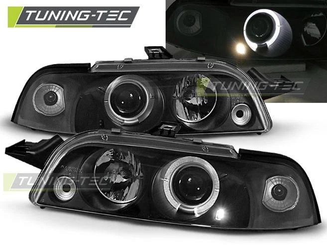 FARI FANALI ANTERIORI ANGEL EYES FIAT PUNTO prima serie gt td e 55 60 elx 93-99
