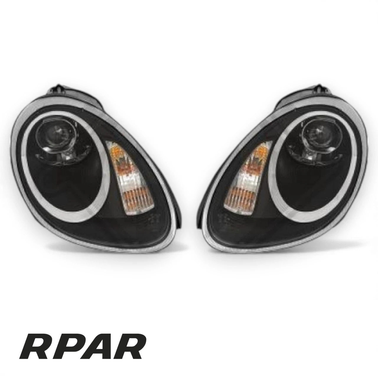 coppia Fari fanali BLACK anteriori xenon D2S Porsche Boxster 987c 2004 - 2008