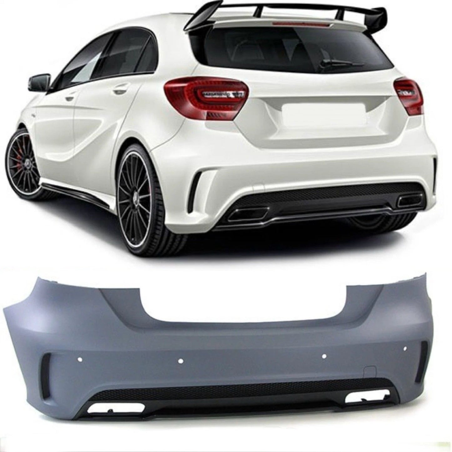 Paraurti Posteriore AMG look Mercedes Classe A W176 dal 2012 al 2018