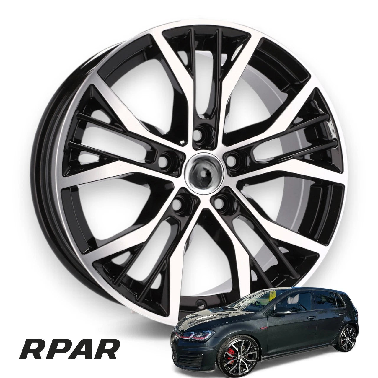 4 CERCHI 17 STYLE SANTIAGO 5X112 VW Caddy Golf Alltrack GTI 7.5J ET45