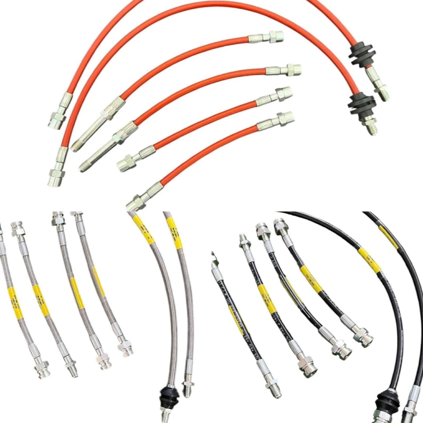 tubi freno in treccia auto aereonautica Per Fiat Uno Turbo 1.4