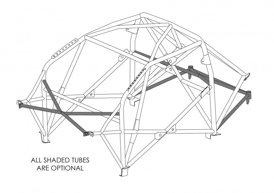 Custom Cages Multipoint Weld-In Roll Cage for Toyota Yaris GR - FIA