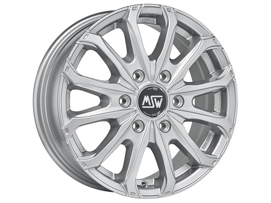 MSW 48 Van 16x6.5" 6x125 ET68, Full Silver