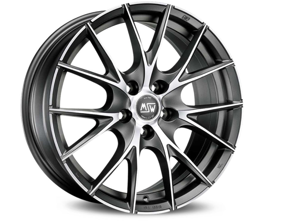 MSW 25 17x7" 4x108 ET42, Titanium Full Polished