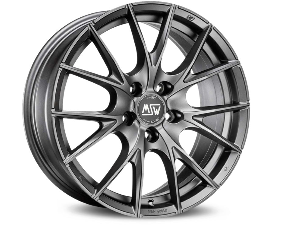 MSW 25 18x9" 5x120 ET39, Flat Titanium