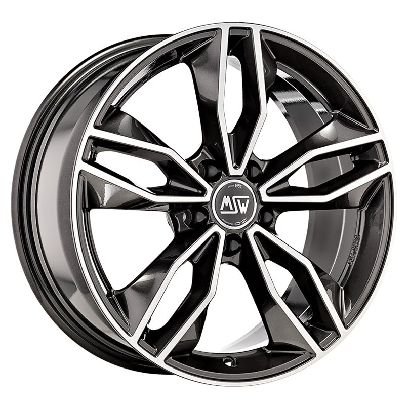 MSW 71 19x8" 5x112 ET49, Dark Grey, Machined Spokes