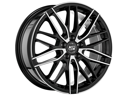 MSW 72 18x8" 5x108 ET45, Black Full Polished