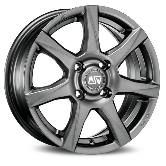 MSW 77 15x6" 5x112 ET45, Matt Dark Grey