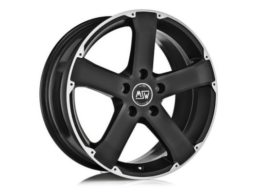 MSW 45 17x8" 5x115 ET42, Matt Black Full Polished