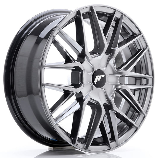 Japan Racing JR-28 17x7" (4 & 5 hole custom PCD) ET20-45, Hyper Black