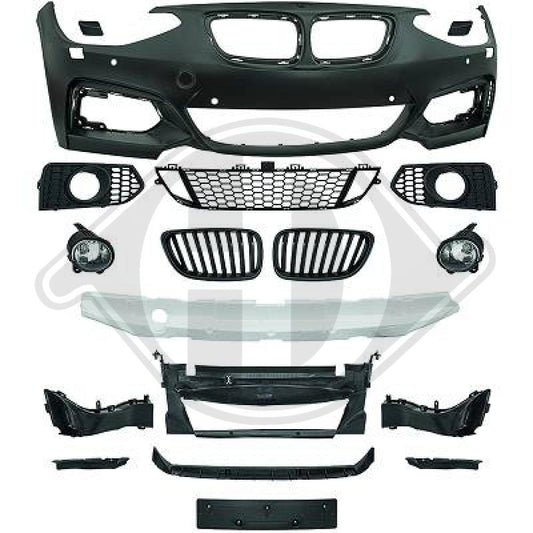 PARAURTI ANTERIORE PER BMW F20 F21 11-15 SERIE 1 M-LOOK