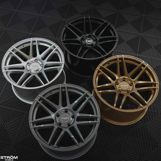 4 Cerchi In Lega STROM STR3 19 Bmw E60 E90 E92 5X120 9ET31 / 10ET25