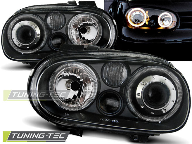 Coppia Fari Fanali ANGEL EYES Anteriori GOLF 4