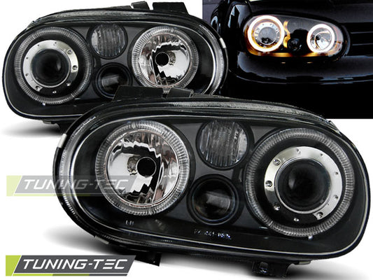 Coppia Fari Fanali ANGEL EYES Anteriori GOLF 4