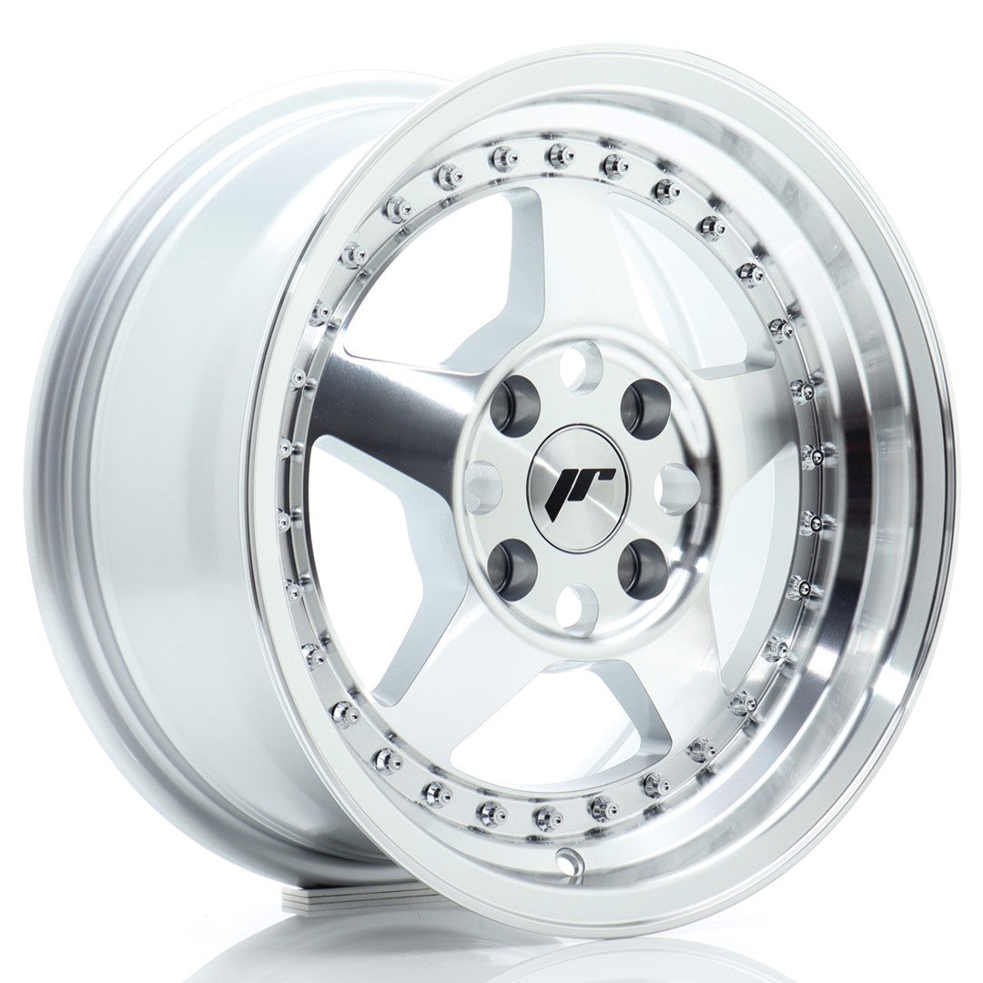 Japan Racing JR-6 15x7" 4x100 ET35, Machined Silver