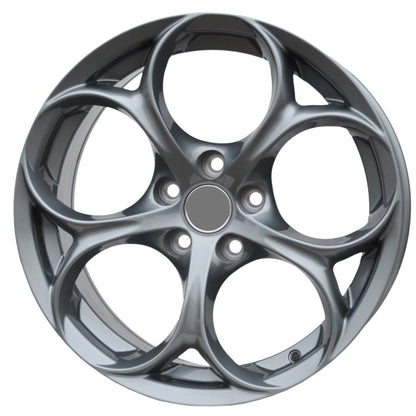 4 CERCHI IN LEGA 18 ALFA ROMEO GIULIETTA 159 GIULIA STELVIO 8J ET33  5x110 VARI COLORI
