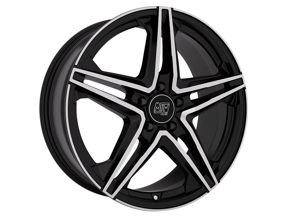 MSW 31 18x8.5" 5x112 ET48, Gloss Black, Machined Spokes