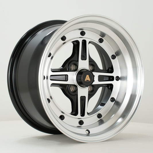 Autostar Kashiko 15x8" 4x100 ET0, Silver & Black