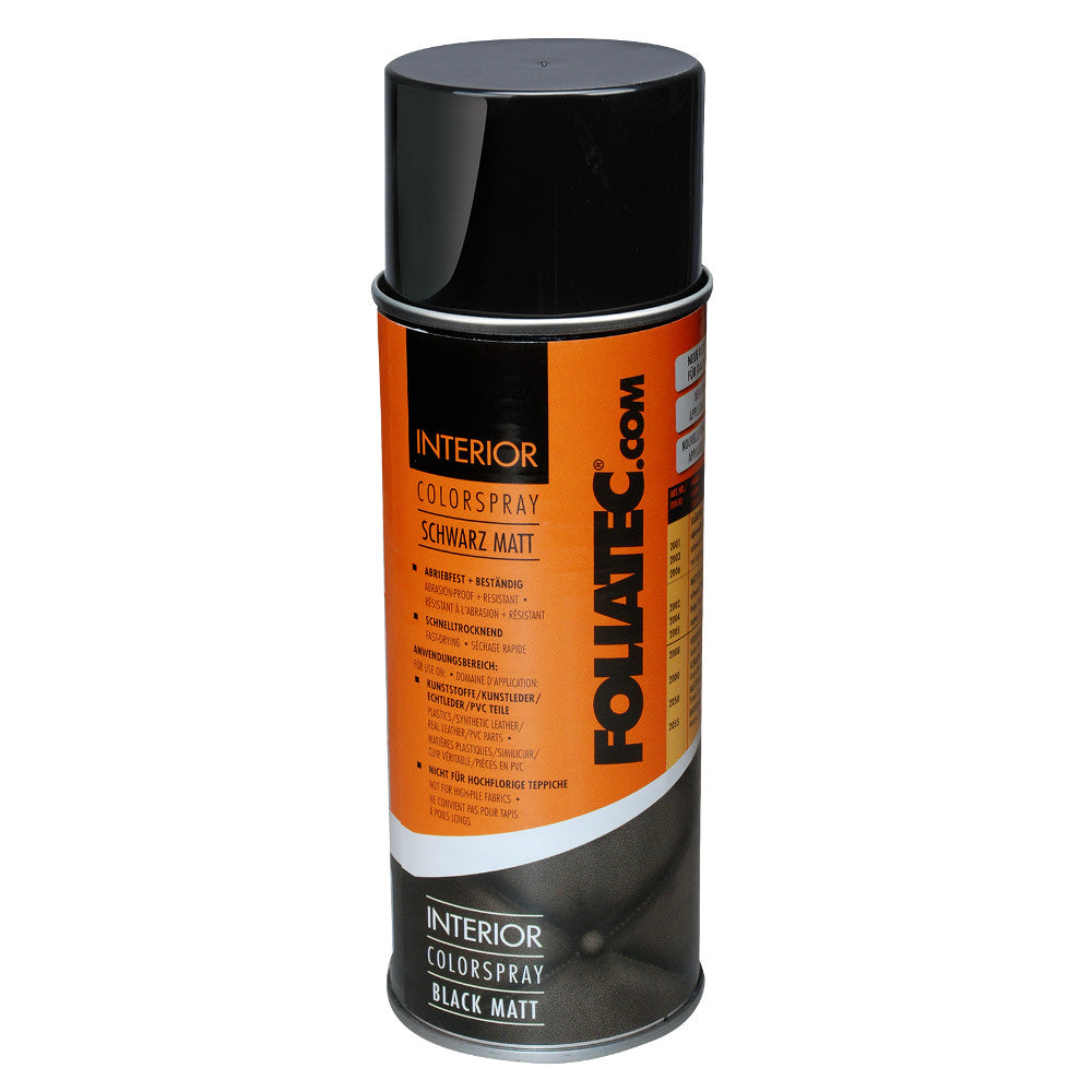 Foliatec Matt Black Interior ColorSpray (400 mL)