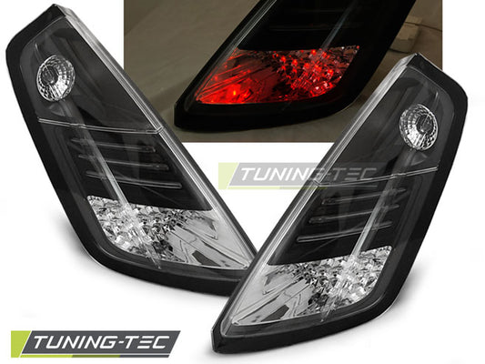 Coppia di Fari Posteriori per Fiat GRANDE PUNTO 2005 - 2009 Neri LED