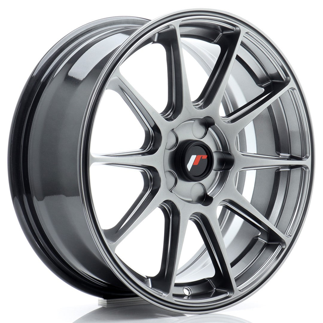 Japan Racing JR-11 17x7" (5 hole custom PCD) ET20-38, Hyper Black