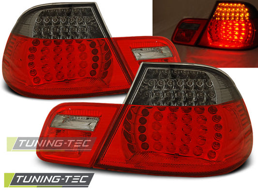 coppia Fanali fari posteriori LED per BMW Serie 3 E46 COUPE 1999 - 2003 fumè