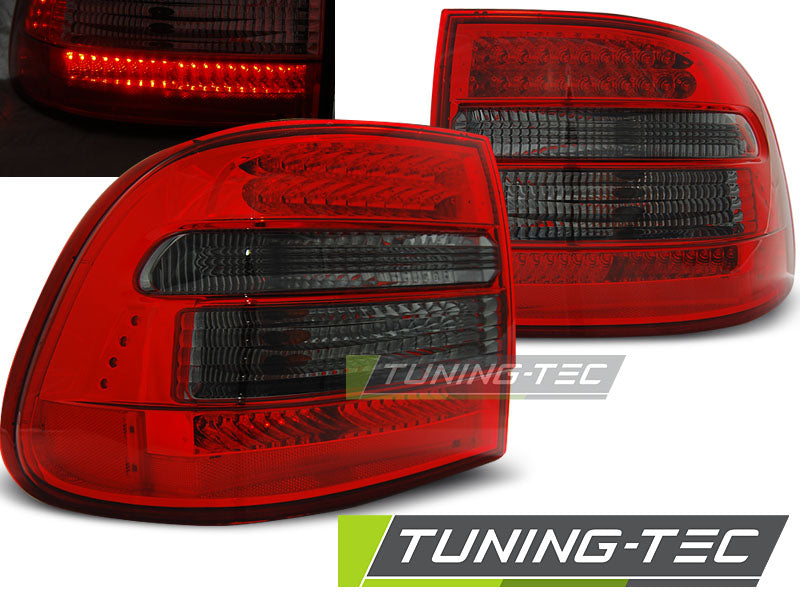 FARI FANALI POSTERIORI A LED ROSSO FUMO per PORSCHE CAYENNE 02-06