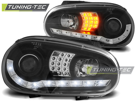Coppia Fari Fanali ANGEL EYES Anteriori GOLF 4