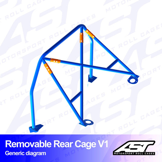 AST Rollcages V1 Removable Bolt-In Rear Roll Cage for Alfa 155
