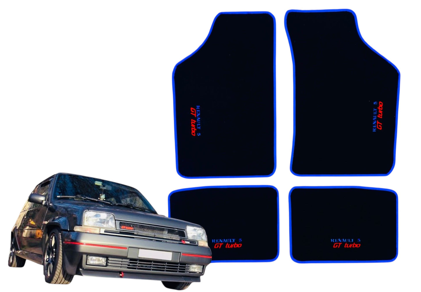 tappeti tappetini auto Renault 5 Gt Turbo qualsiasi Colore Realizzabile.