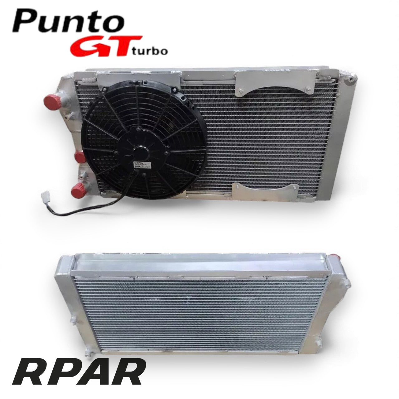 radiatore acqua maggiorato in alluminio per Fiat Punto GT vari spessori