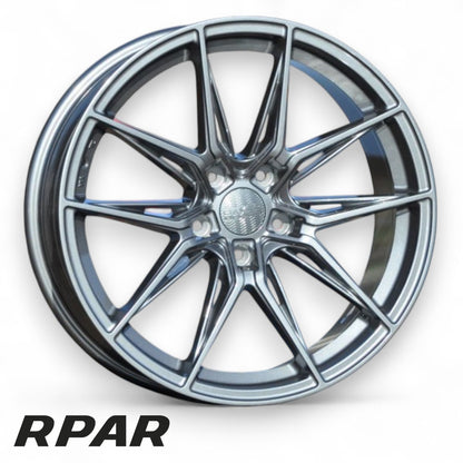 4 CERCHI IN LEGA HAXER 18 5X112 8J ET40 Audi VW Seat Skoda GOLF HX036 DUE COLORI